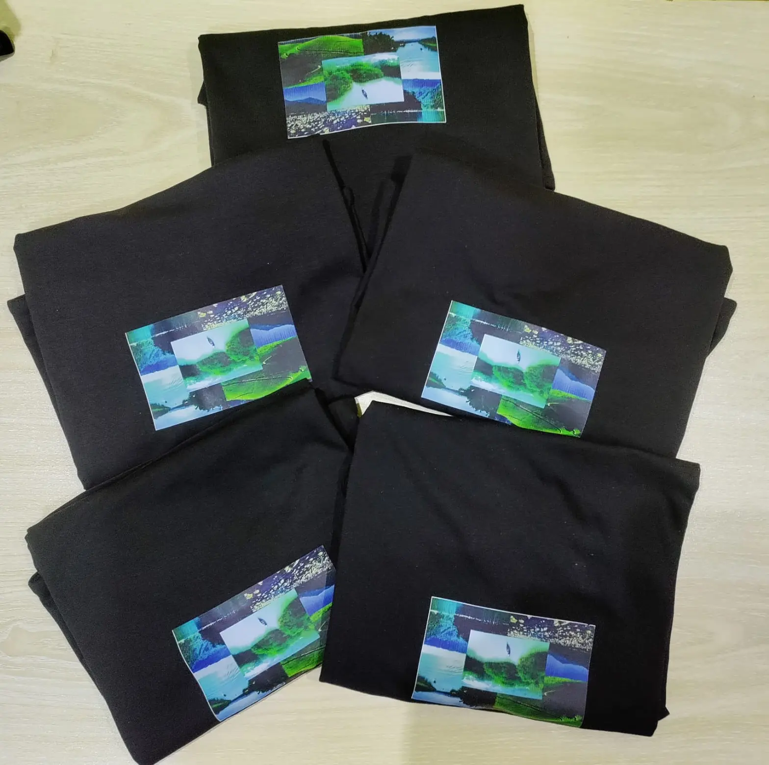 Customized T-Shirt for event. 5 pics Cotton Fabric